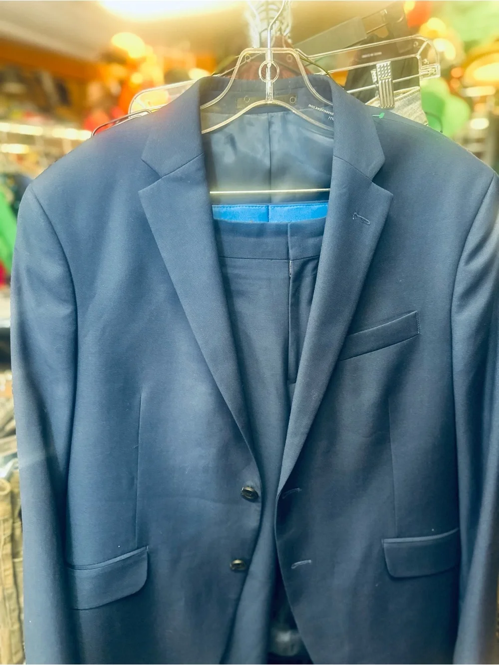 Kenneth Cole Navy Blue Two-Piece Suit - Modern Tailored Fit